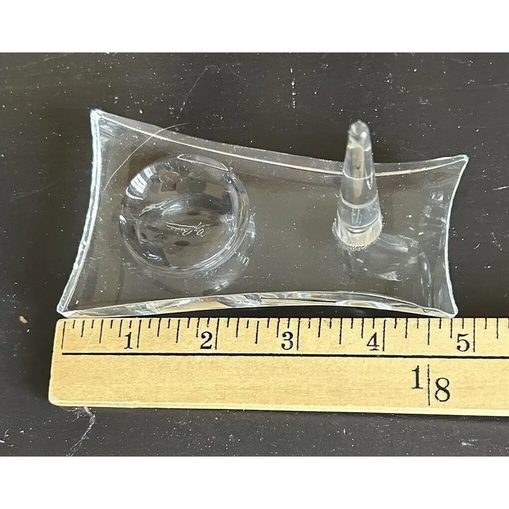 Signed‎ Long Oleg Cassini Crystal Ring Holder